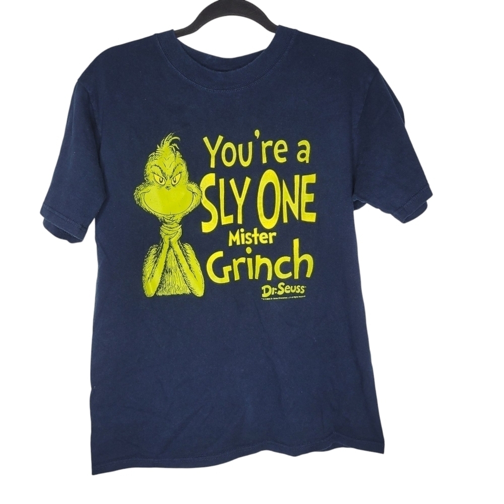 Vintage 2007 Dr. Seuss You're A Sly One Mr. Grinch Movie Promo T-Shirt Size M